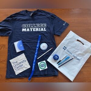New Harper College Medium T-Shirt and Gift Bundle